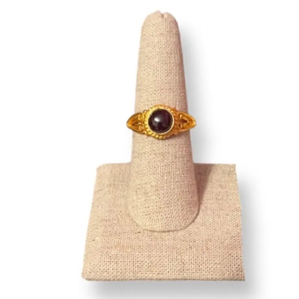 🎈5/$35🎈Amethyst Gold Plated 925 Marked Ring Size 7.25